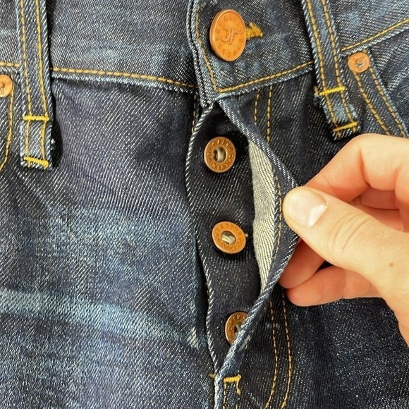 Calvin Rucker Jeans Women's 26 Blue NWT Love Me Boyfriend Buttons Faded Denim - Picture 8 of 11